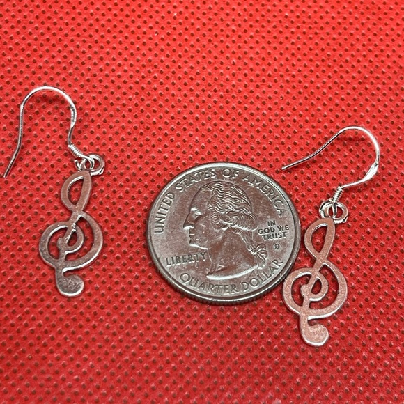 Earrings Music Note - Picture 4 of 4